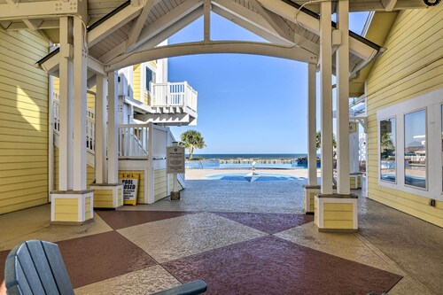 Steps to Private Beach: Galveston Resort Condo!
