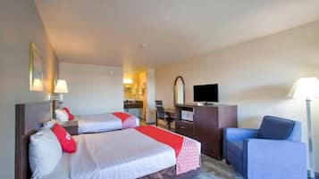 Een strijkplank/strijkijzer, gratis wifi, beddengoed