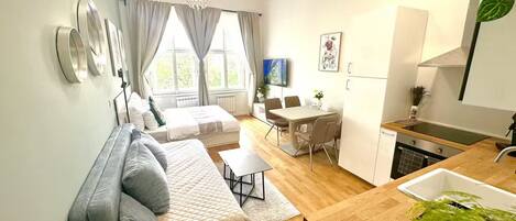 1 chambre, fer et planche à repasser, Wi-Fi, draps fournis