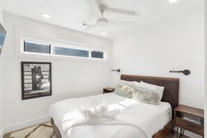 2 多间卧室、熨斗/熨衣板、WiFi、床单