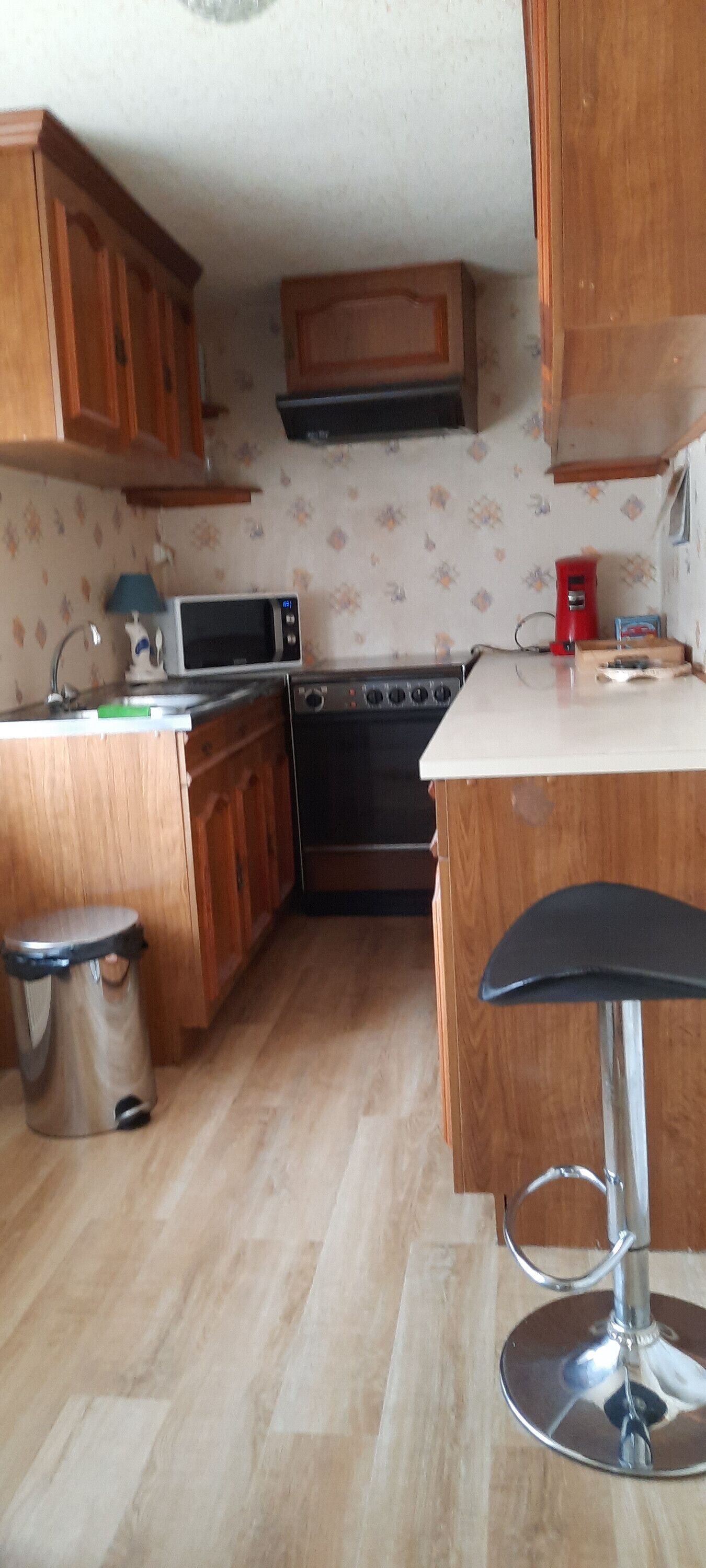 Refrigerador, microondas, horno, placa de cocina