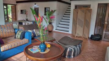 Villa, 4 Bedrooms, Smoking, Private Pool | Living room | Books