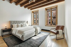 3 chambres, coffres-forts dans les chambres, bureau