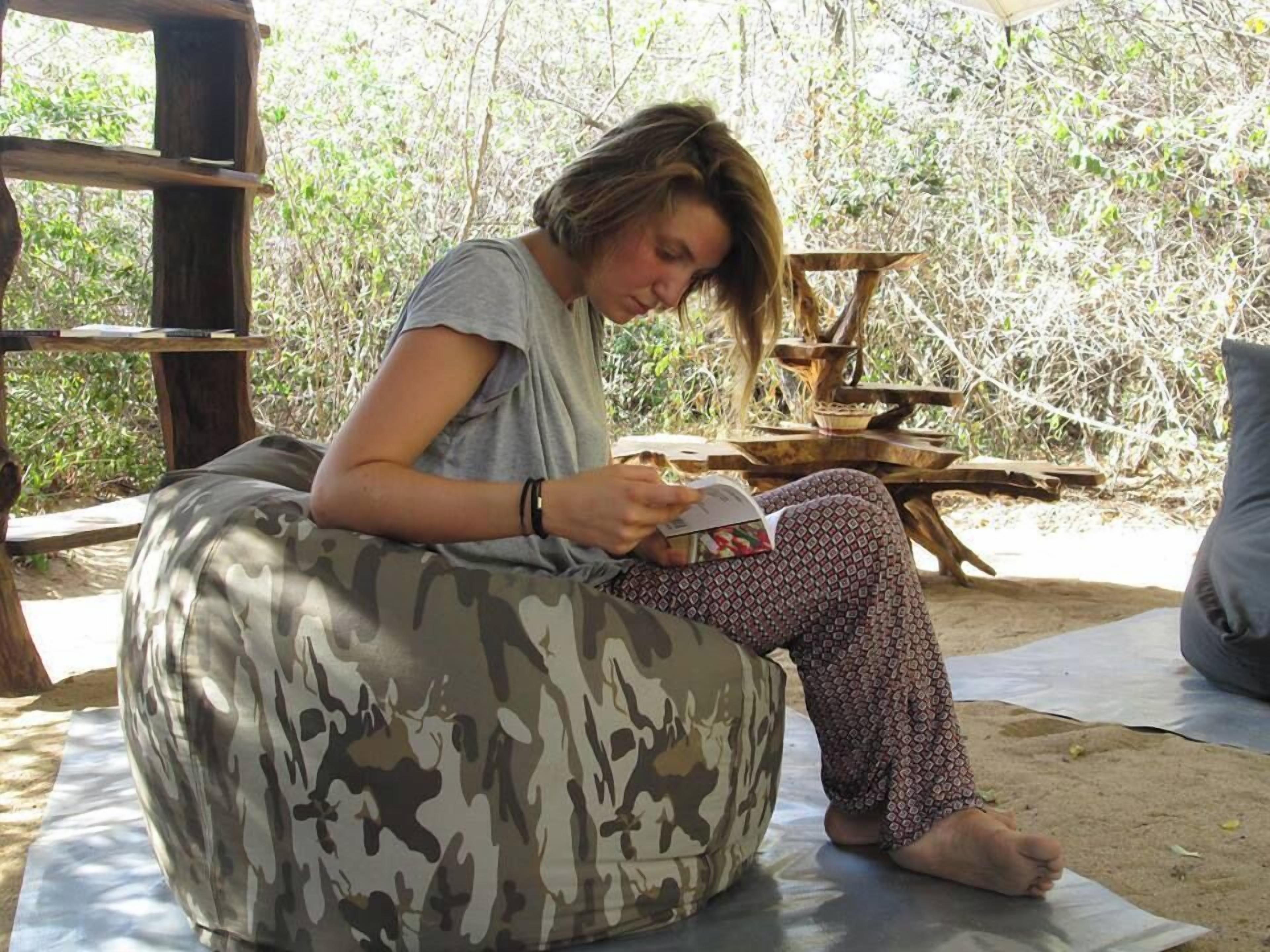 Comfort-Zelt, Terrasse, Gartenblick