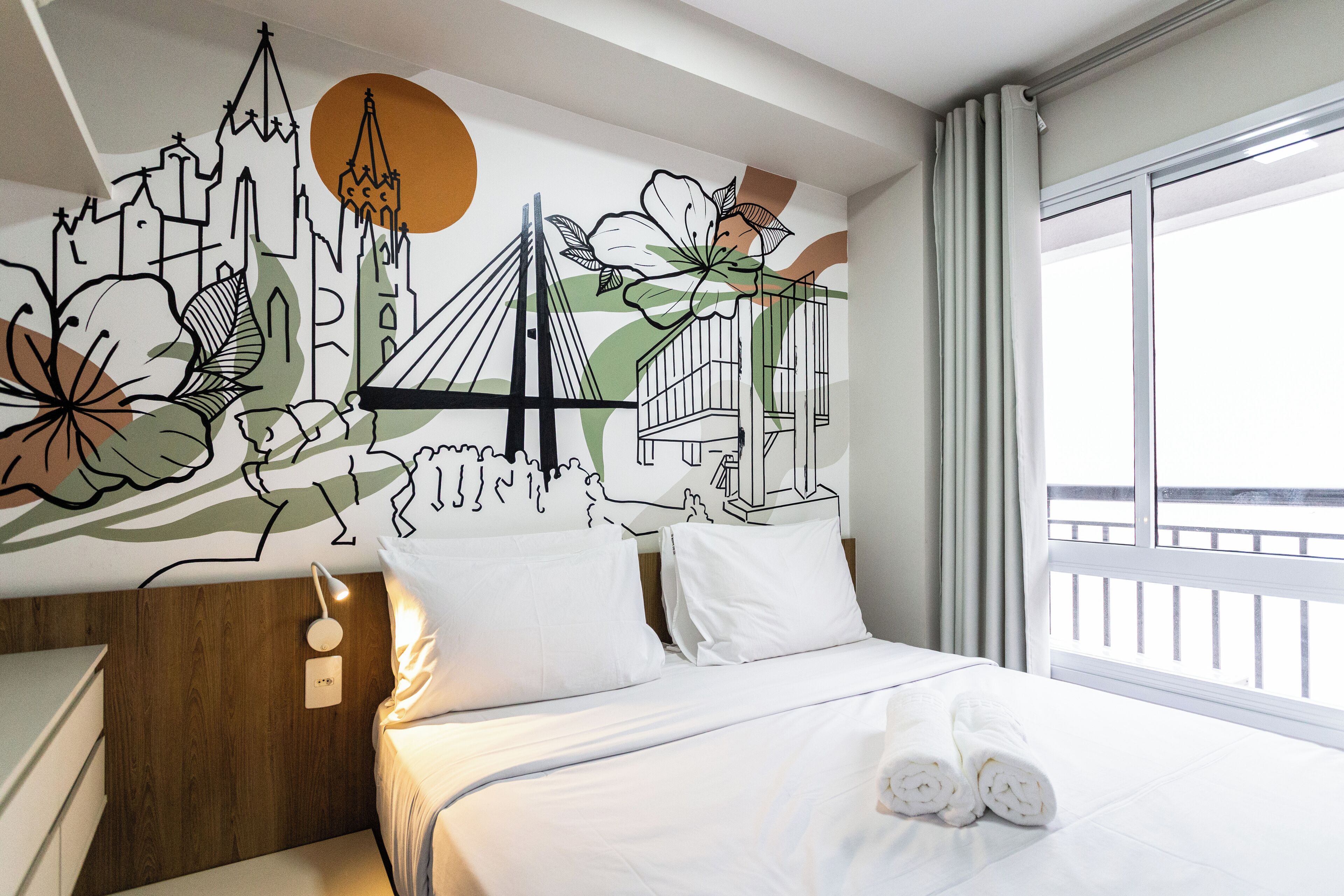 開放式客房 | 遮光窗簾/窗簾、熨斗/熨衫板、免費 Wi-Fi