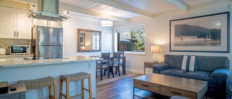 Condo, Multiple Beds, Patio, Mountain View (Atelier Allure) | Private kitchen | Dining tables