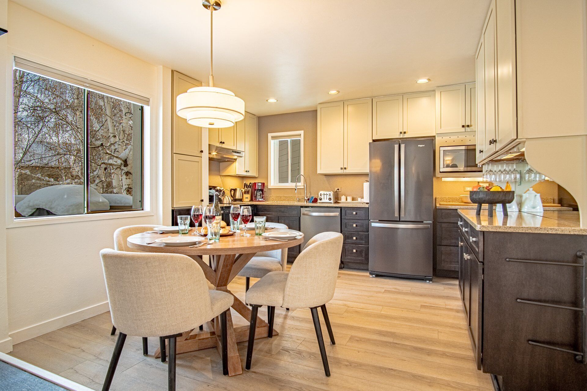 Condo, Multiple Beds, Patio, Mountain View (Indian Springs Oasis) | Private kitchen | Dining tables