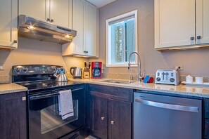 Condo, Multiple Beds, Patio, Mountain View (Indian Springs Oasis) | Private kitchen | Dining tables