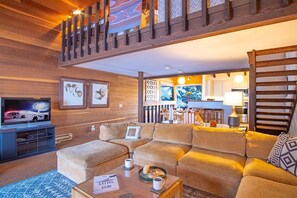 Condo, Multiple Beds, Balcony, Mountain View (Snow Creek Condo 1553) | Living area | 42-inch flat-screen TV with digital channels - Snow Creek 1553 - Ski-in/ski-out + Pool & Hot Tub (Sun Valley)