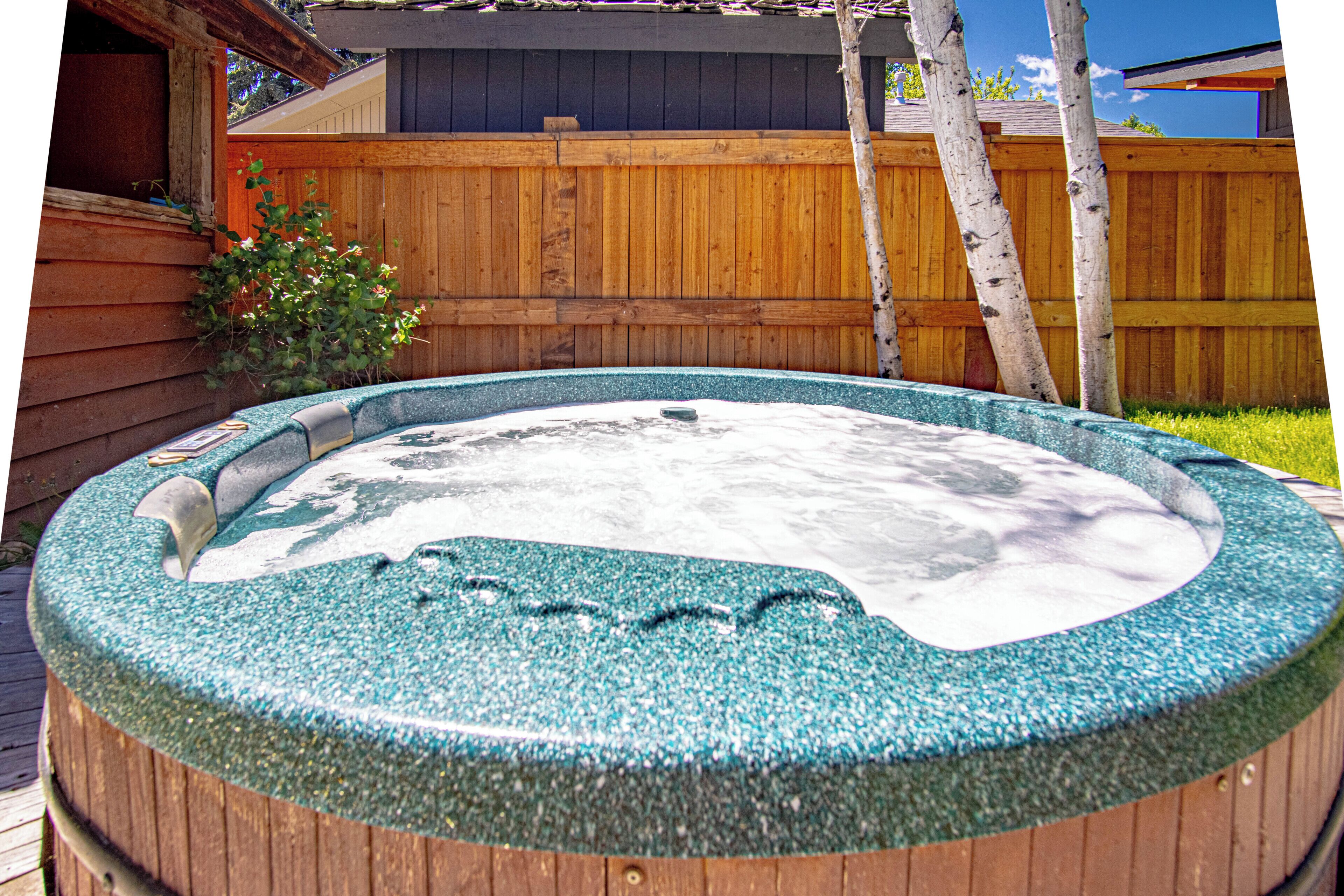 House, Multiple Beds, Patio, Mountain View (Creekside on Quigley) | Outdoor spa tub
