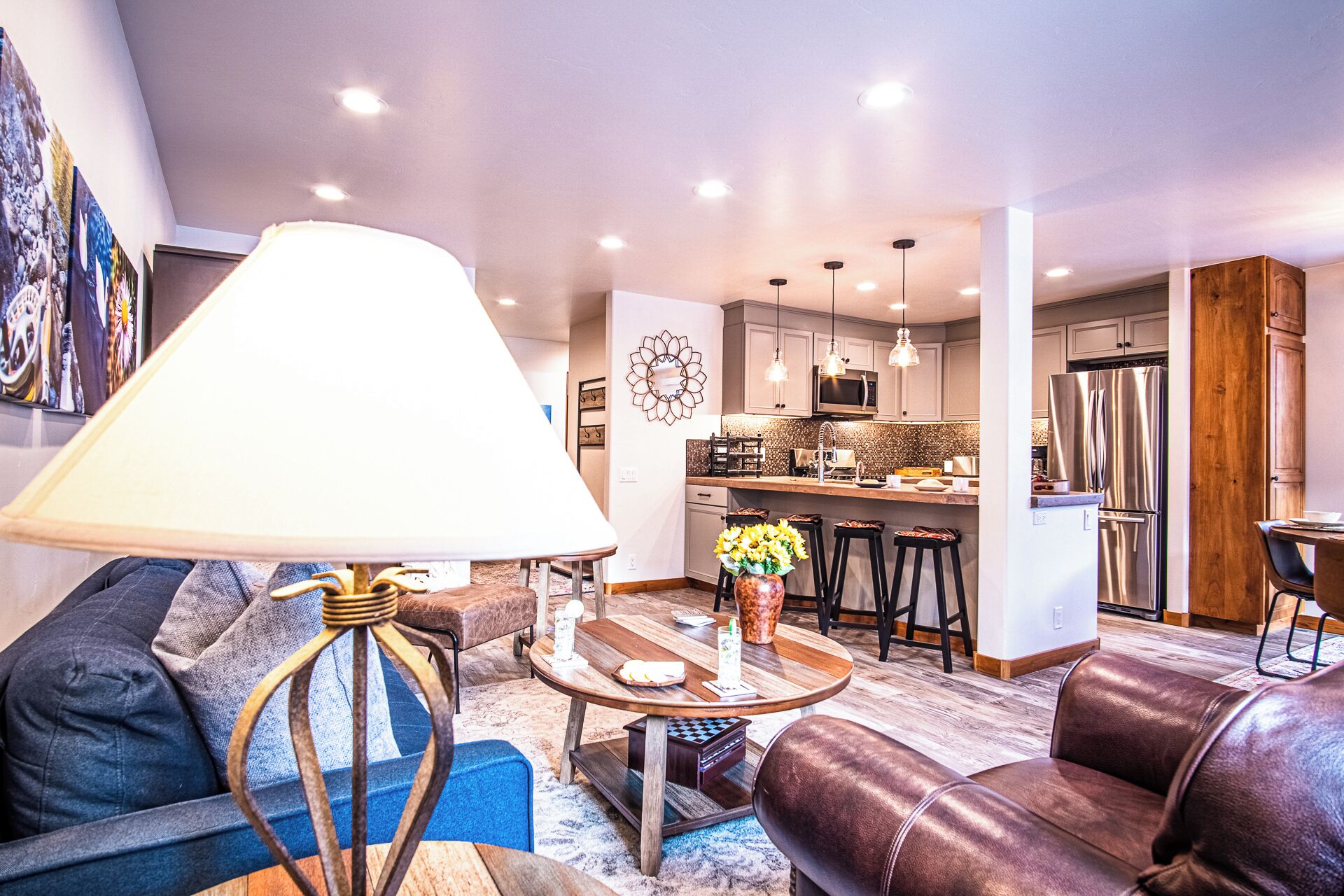 Leilighet, flere senger, peis, fjellutsikt (Sun Valley Condo 123) | Innvendig