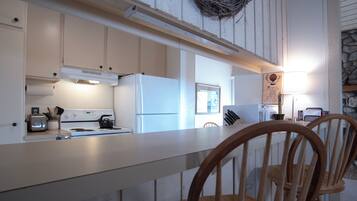 Condo, Multiple Beds, Patio, Mountain View (Sun Valley Condo 132) | Private kitchen | Dining tables