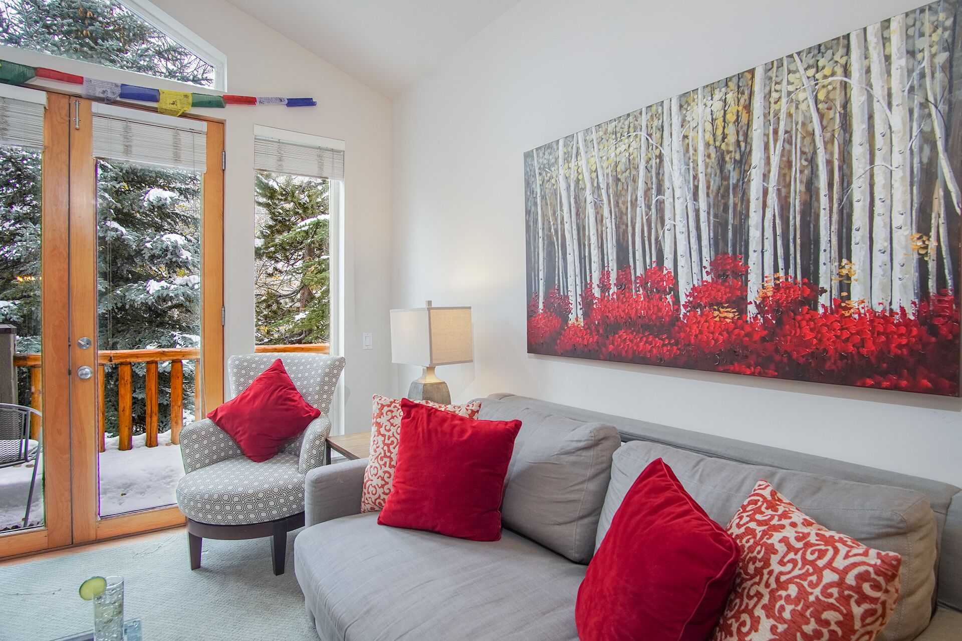 Condo, Multiple Beds, Patio, Mountain View (Snow Star Condo 24) | Living area | 42-inch flat-screen TV with digital channels
