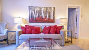 Condo, Multiple Beds, Patio, Mountain View (Snow Star Condo 24) | Living area | 42-inch flat-screen TV with digital channels