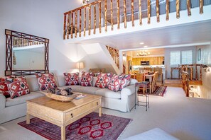 Condo, Multiple Beds, Patio, Mountain View (Sunburst 54) | Living area - Sunburst - Golf Course Views + Free Resort Amenities (Sun Valley)