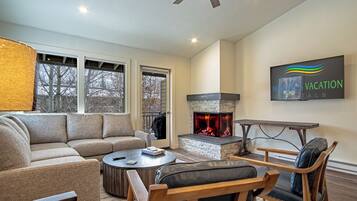 Condo, Multiple Beds, Patio, Mountain View (Warm Springs Retreat) | Living area | 42-inch flat-screen TV with digital channels