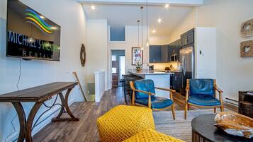 Condo, Multiple Beds, Patio, Mountain View (Warm Springs Retreat) | Living area | 42-inch flat-screen TV with digital channels