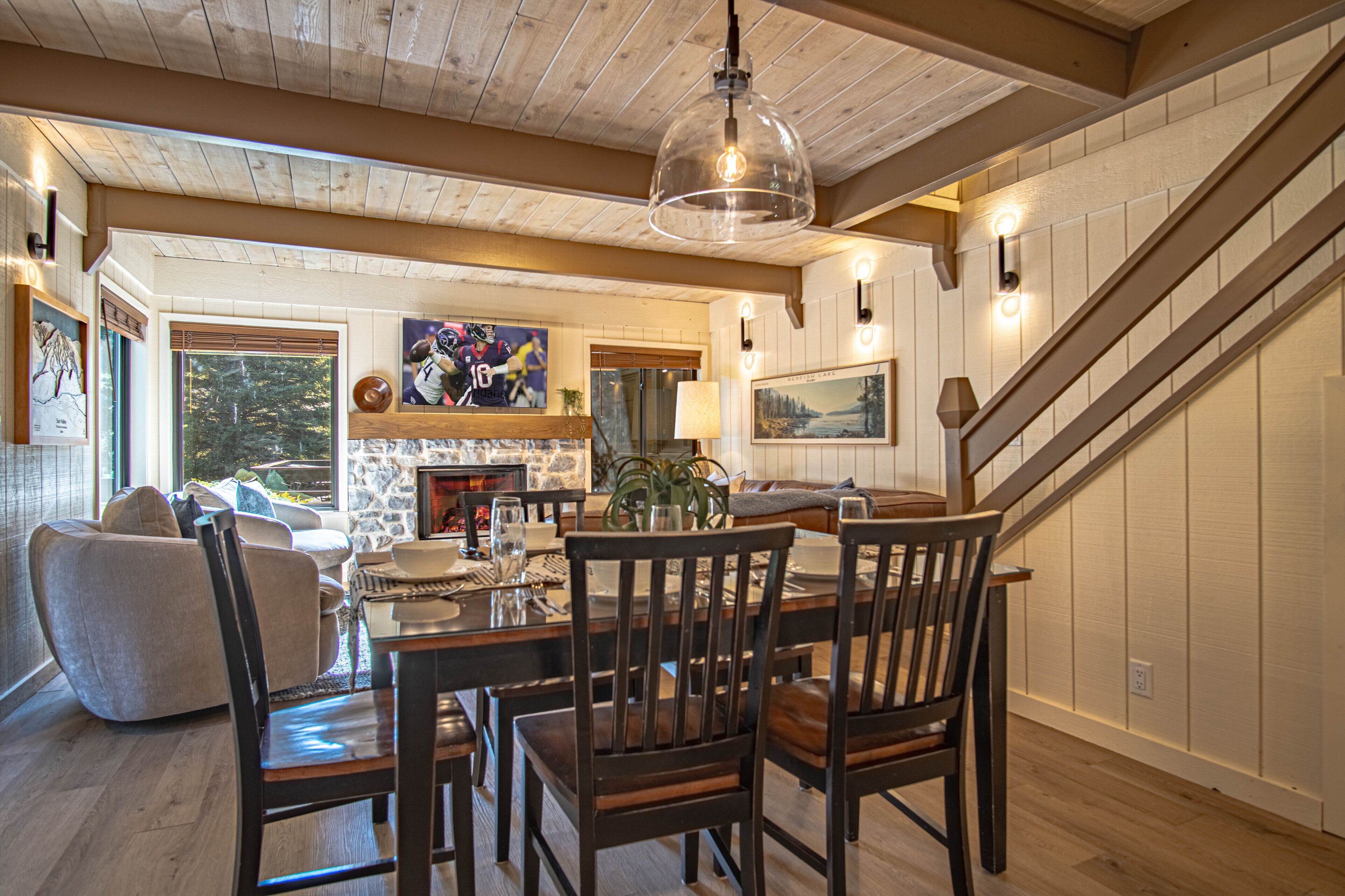 公寓客房, 多張床, 庭院, 山景 (Creekside in Sun Valley 1294) | 用餐區