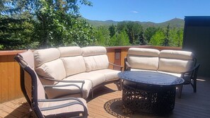 House, Multiple Beds, Patio, Mountain View (Corrock Style) | Terrace/patio - Corrock Style - Luxury Hot Tub Home Near Ski Lifts & Downtown Ketchum! (Ketchum)