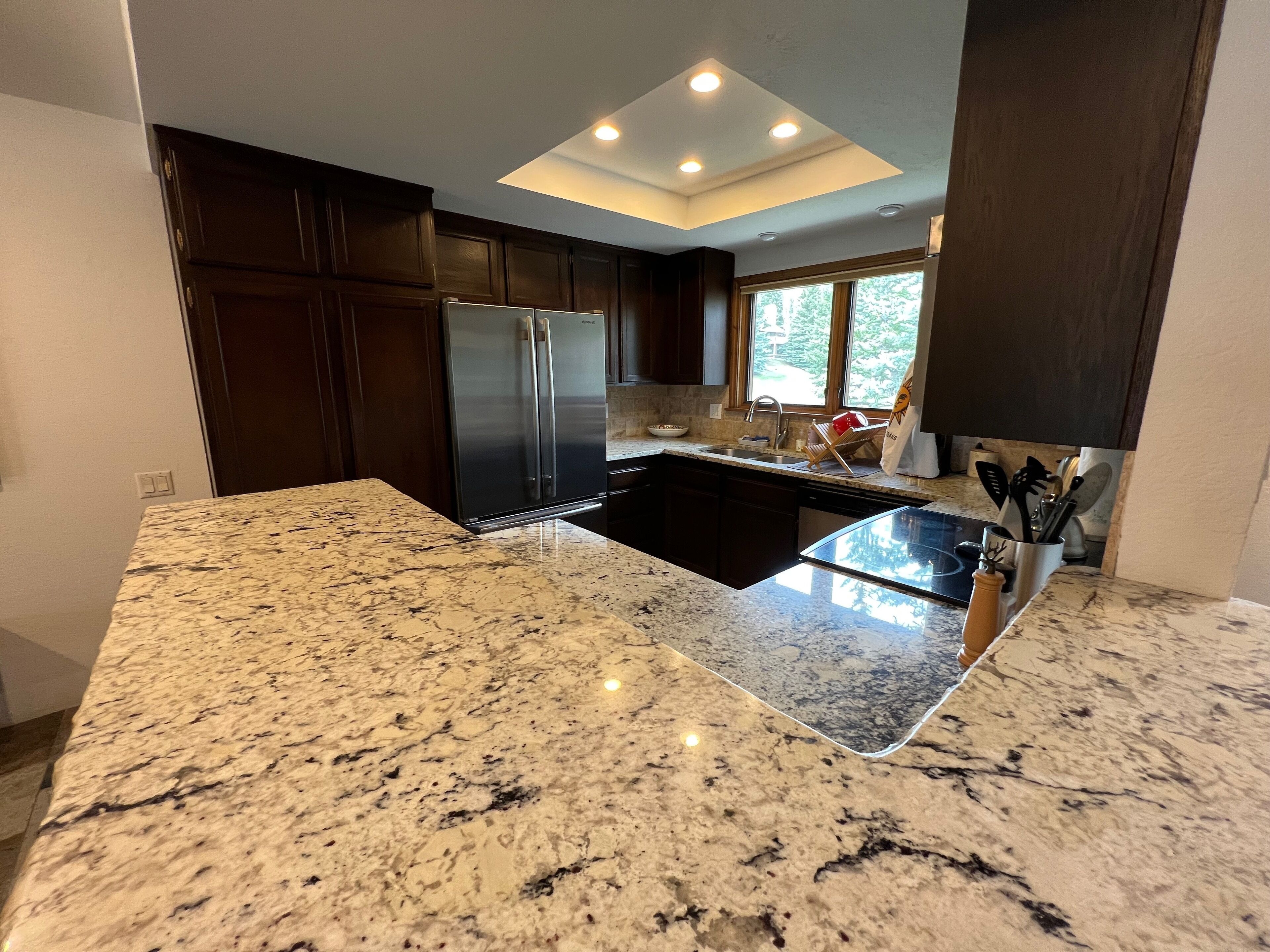 Kondominium, Beberapa Tempat Tidur, patio, pemandangan gunung (Ridge Condo 2601) | Dapur pribadi | Meja makan