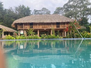 Familienbungalow, Poolblick | Kostenloses WLAN