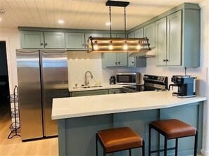 Fridge, microwave, stovetop, toaster - Fully Remodeled 2 bdrm, 2 bath Home. Near Boat Launch, Bait Shops & Restaurants. (Port Mansfield)