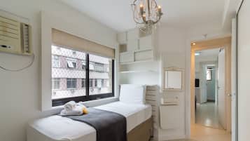 2 bedrooms, iron/ironing board, travel crib, free WiFi