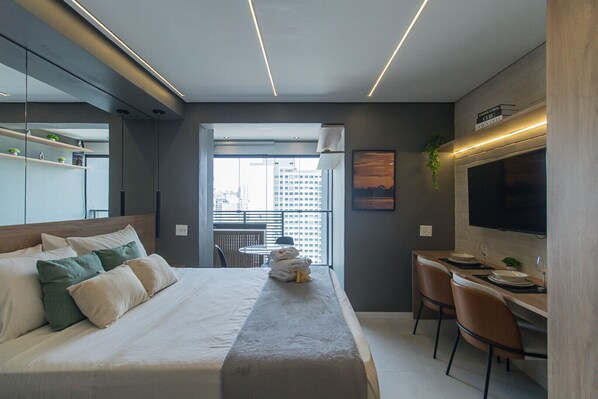 1 bedroom, iron/ironing board, free WiFi, bed sheets - Elegance and comfort - Close to Allianz Parque | SP-P2202B (São Paulo)