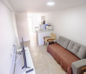 Living area - VILAGE MEDITERRÂNEO - 1 minute from the beach & coral cove (Cabo de Santo Agostinho)