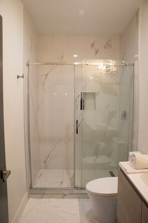 Hair dryer, towels - Beautiful 1BR in Park View DC 9v2d (Washington)