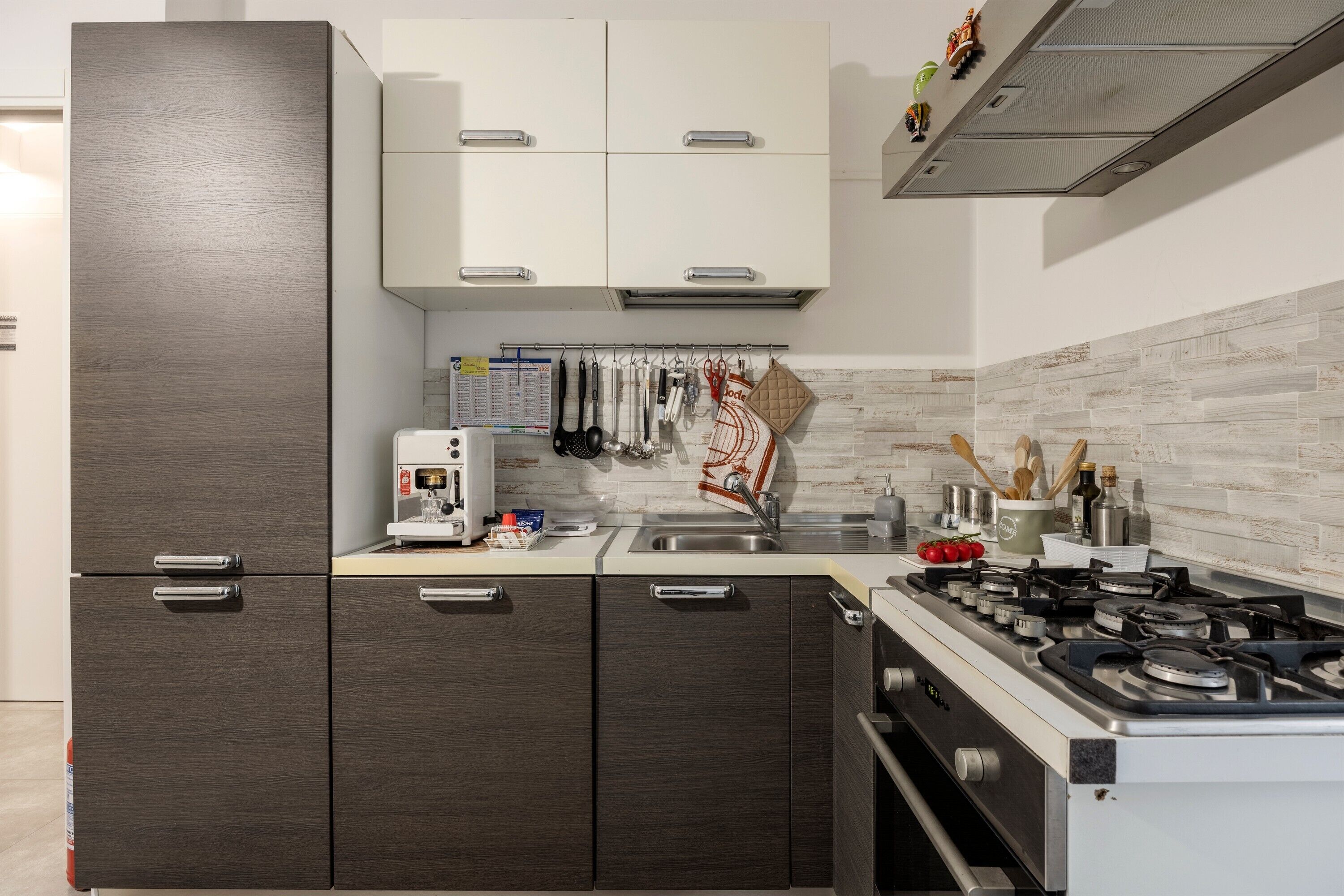 Kühlschrank, Ofen, Herdplatte, Geschirrspüler