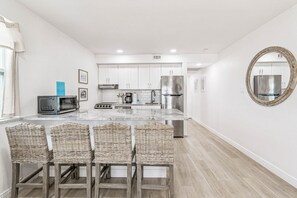 Fridge, microwave, oven, stovetop - Oceanview Seaside Cottage | Walkout Beach Access (Indian Shores)