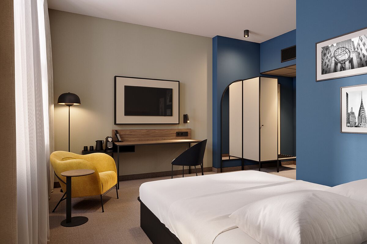 Una scrivania, postazione laptop, Wi-Fi gratuito