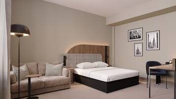 Desk, laptop workspace, free WiFi