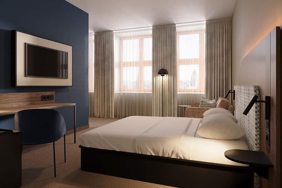 Skrivbord, arbetsyta för laptop och gratis wi-fi