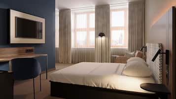 Escritorio, espacio para trabajar con laptop y wifi gratis