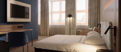 Desk, laptop workspace, free WiFi