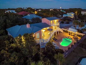 Exterior - ☀️Private Pool - Gulf Views - Steps to Beach - Sheer Bliss☀️ (Miramar Beach)