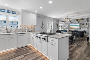 Fridge, microwave, oven, stovetop - ☀️Private Pool - Gulf Views - Steps to Beach - Sheer Bliss☀️ (Miramar Beach)