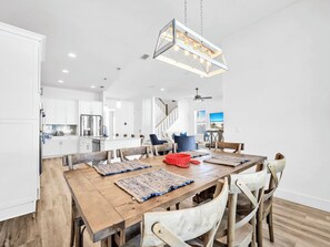 Dining - ☀️Stunning 6BR Beach Retreat with Private Pool-Walk to Beach-Salty Blue☀️ (Panama City Beach)