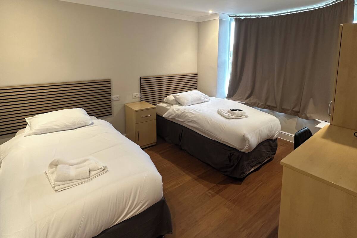 Deluxe Twin Room | Desk, soundproofing, iron/ironing board (on request), bed sheets