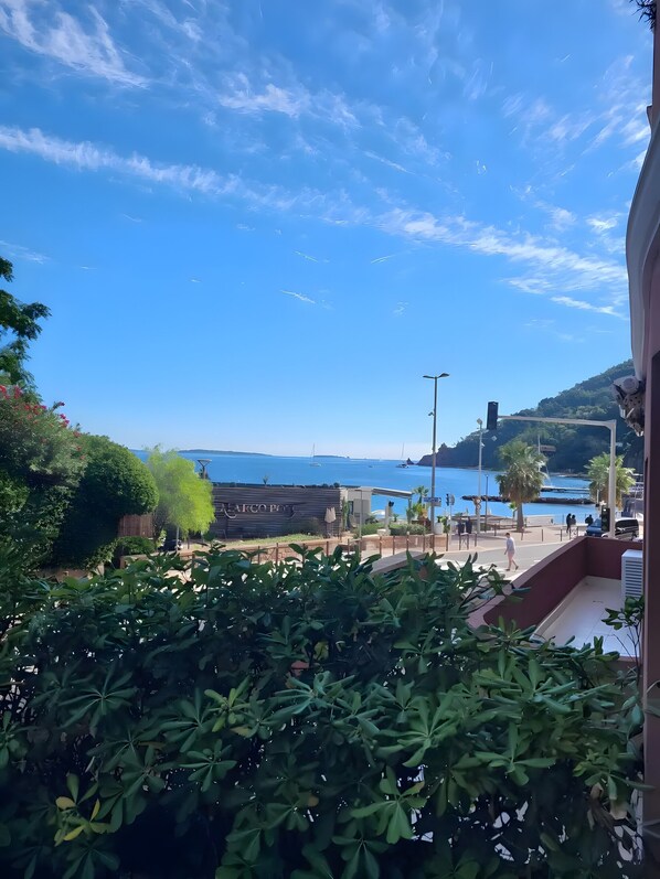 Blick von der Unterkunft