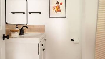 Hair dryer, towels