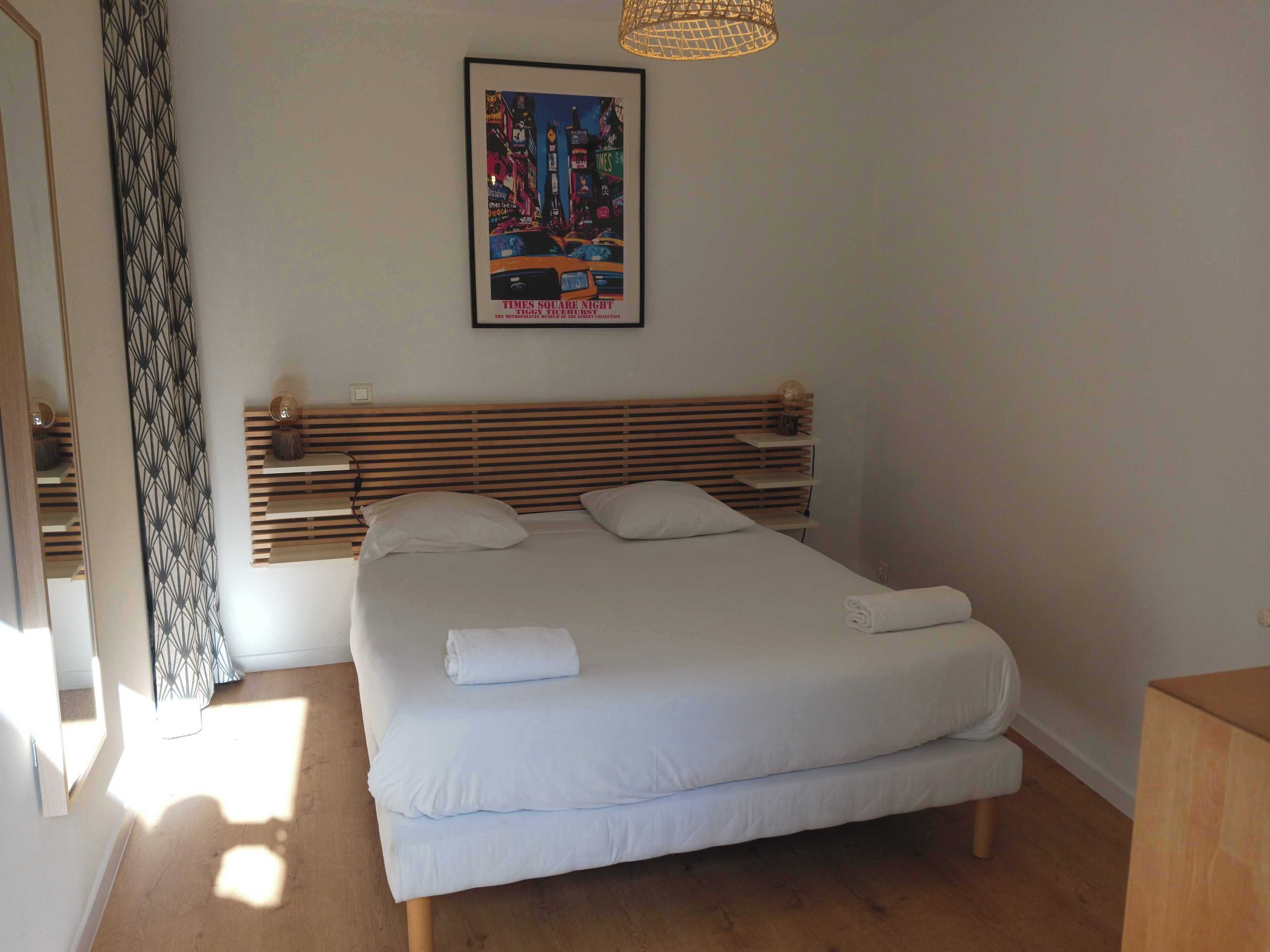 1 chambre, fer et planche à repasser, Wi-Fi, draps fournis