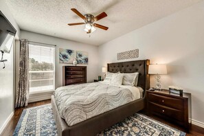 2 bedrooms, iron/ironing board