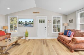 TV - The Americana! Cozy Johns Island 2BR w/ Firepit! (Johns Island)