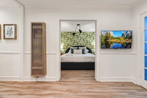 2 bedrooms, iron/ironing board, travel crib, WiFi