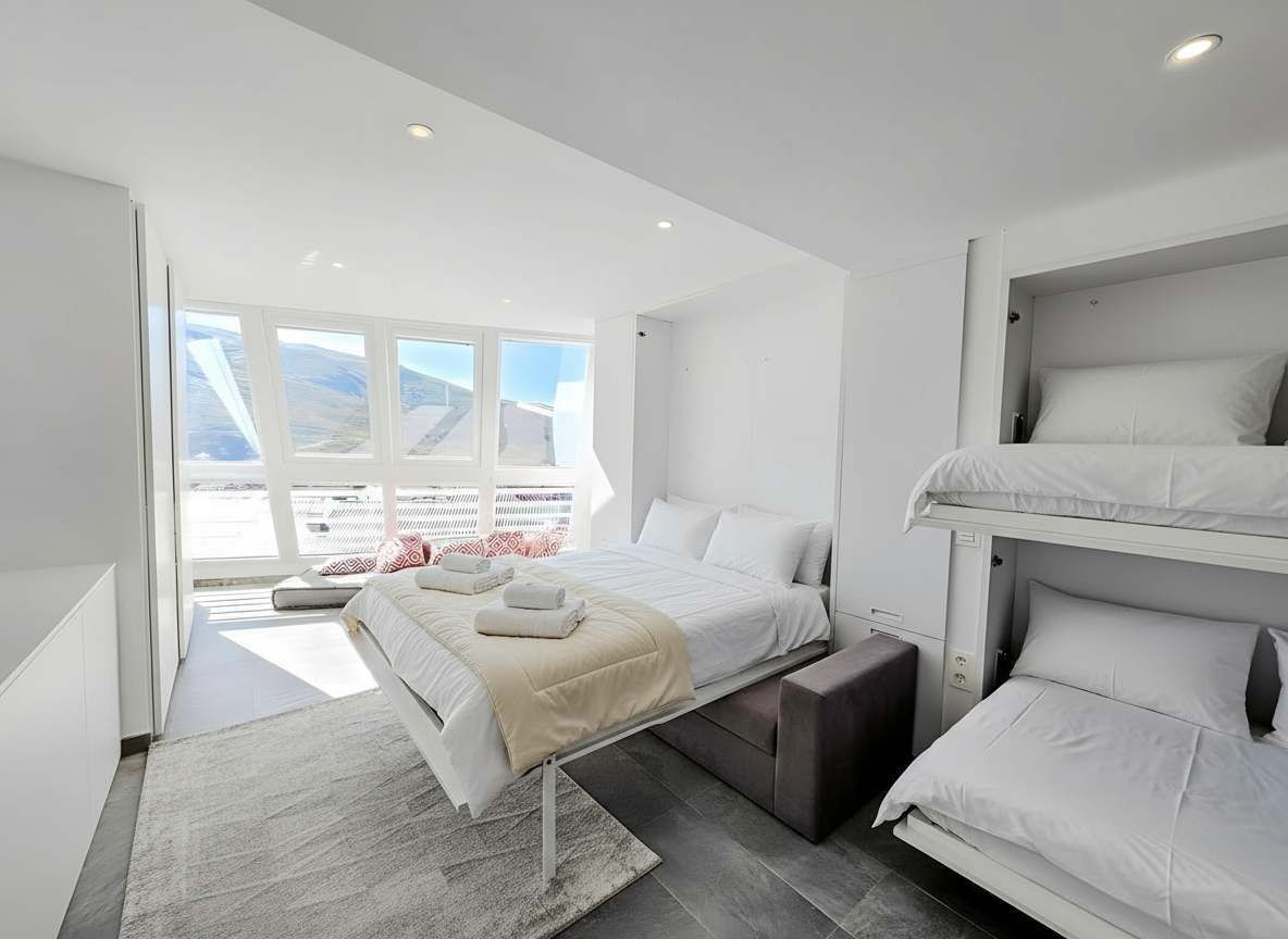 Deluxe appartement, uitzicht op bergen | Wifi, beddengoed