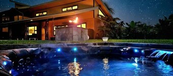 Oceanfront gated estate w/heated saltwater pool.