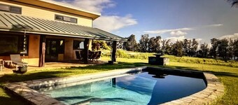 Oceanfront gated estate w/heated saltwater pool.